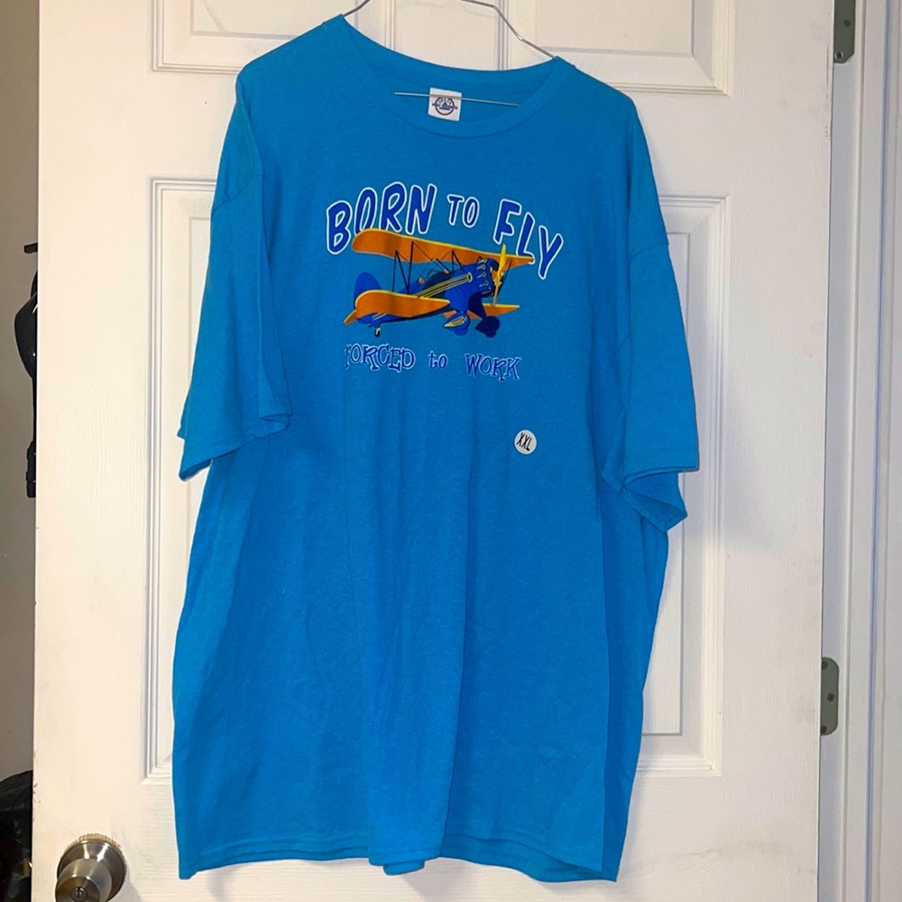 Born to fly, forced to work pilots shirt